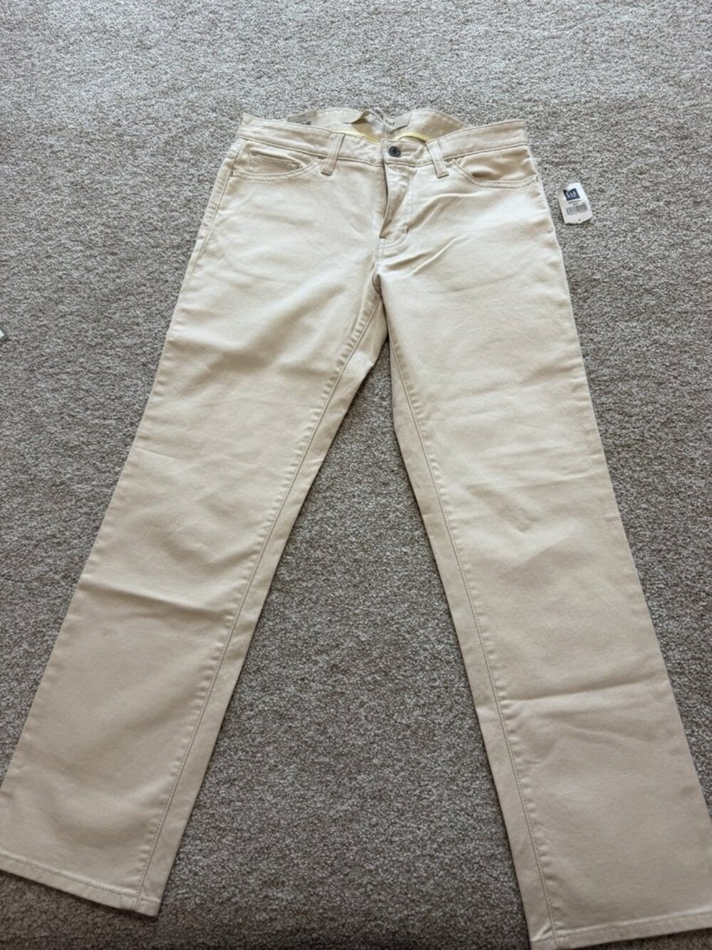 Gap Pencil Cut Stretch Women’s Low Rise Slim Straight Jeans Stone Beige Size 4